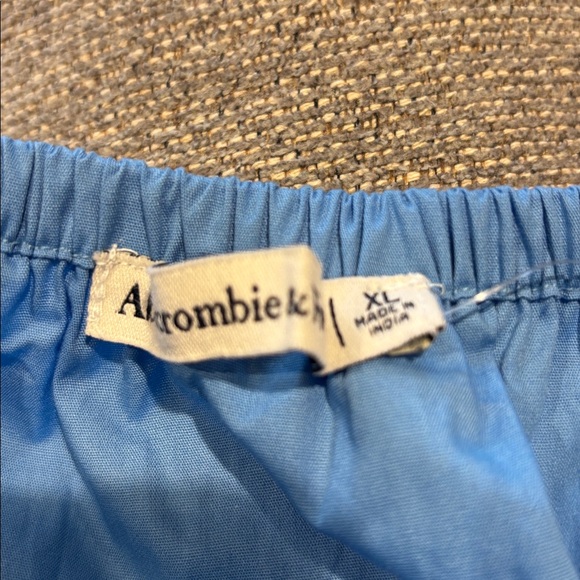 Abercrombie and fitch XL Light Blue Ruched Strap Maxi Dress - Picture 12 of 16